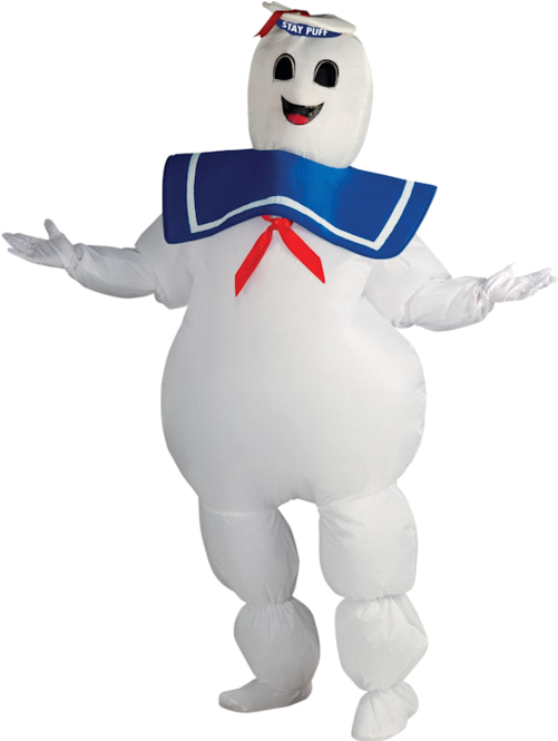 Stay Puft Marshmallow Man Costume £33 - Stay Puft Marshmallow Man Costume (500x793), Png Download