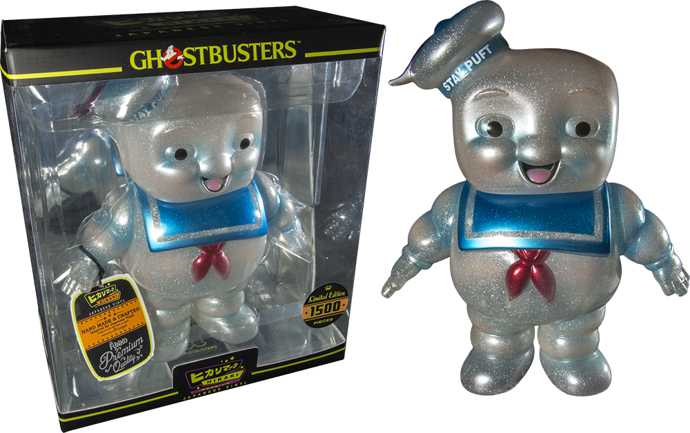 Hikari Premium Stay Puft Ice Marshmallow Man Japanese - Ghostbusters - Stay Puft Ice Hikari Vinyl Figure (1000x628), Png Download