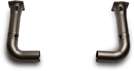 Porsche 911 Turbo Link Pipe Set (titanium) (2006 2009) - Pipe (717x450), Png Download