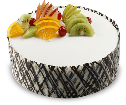 Fresh-fruit - Fresh Fruit Cake (800x500), Png Download