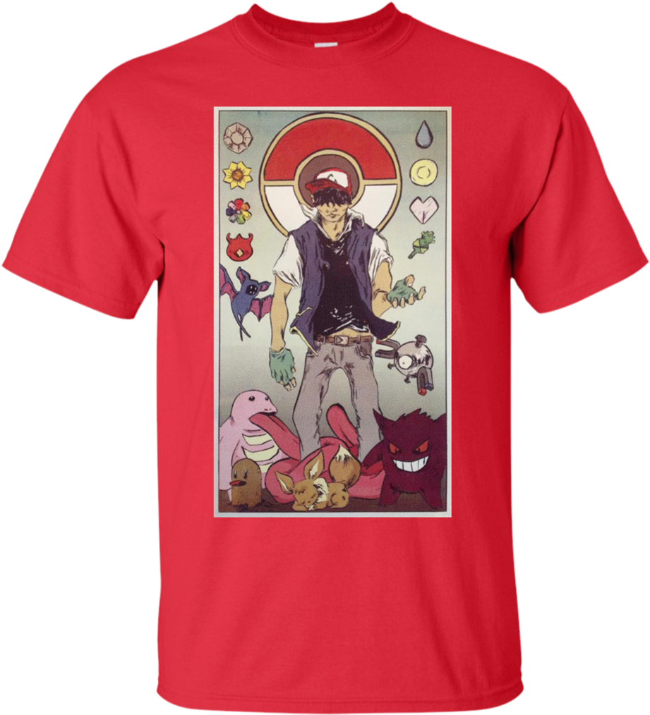 Pokemon Trainer Ash T Shirt & Hoodie - Pusheen Cat Couple (1024x1024), Png Download