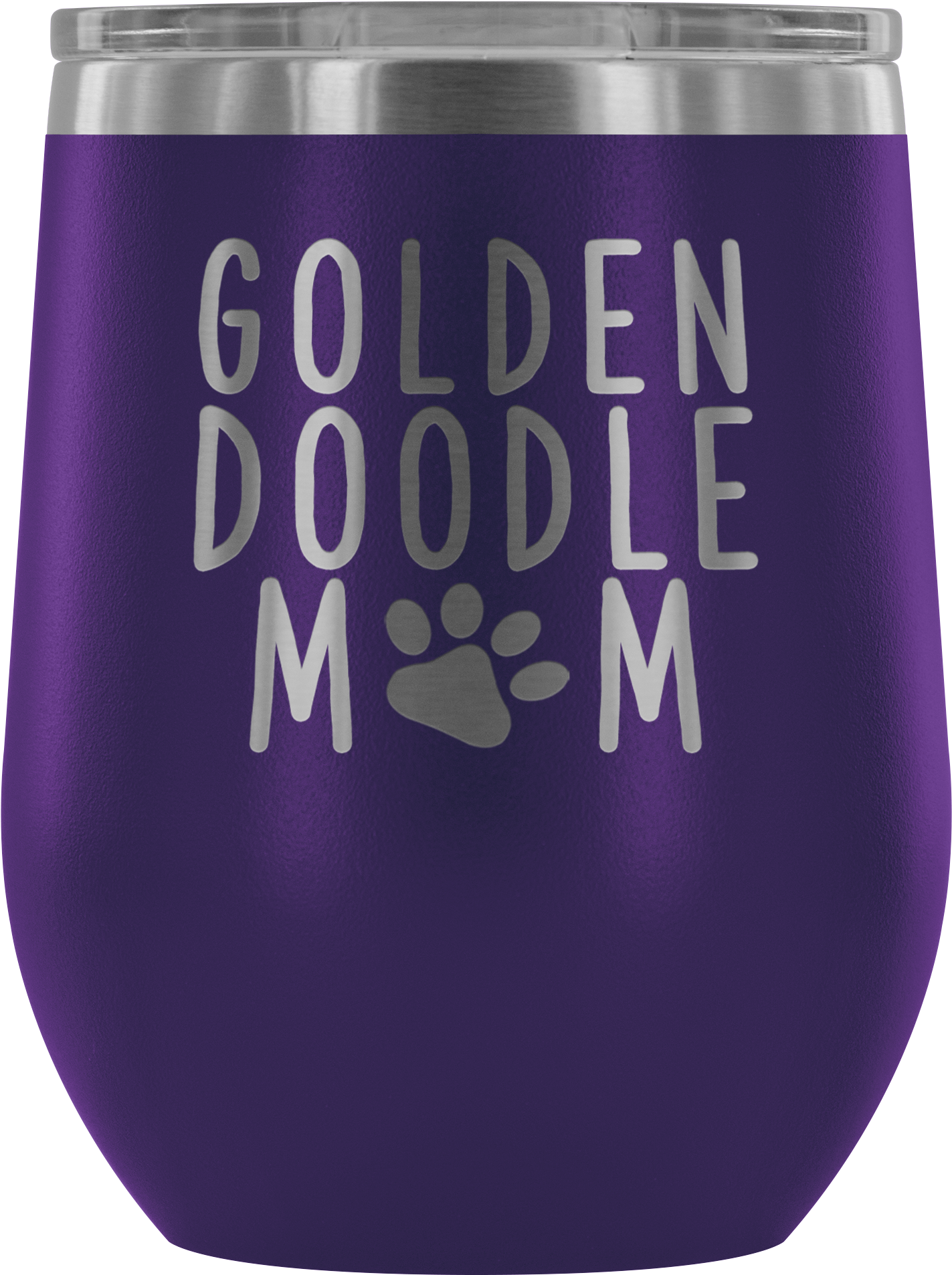 Goldendoodle Mom Wine Tumbler With Lid, Doodle Dog (2000x2000), Png Download