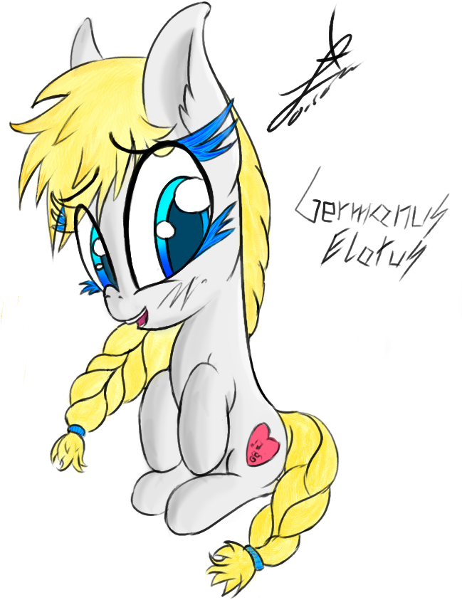 Magical Disaster, Blonde Hair, Braid, Colored Eyelashes, - Cartoon (648x861), Png Download