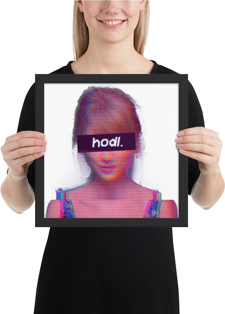 Framed Taylor Swift Hodl Poster - Poster (1000x1000), Png Download