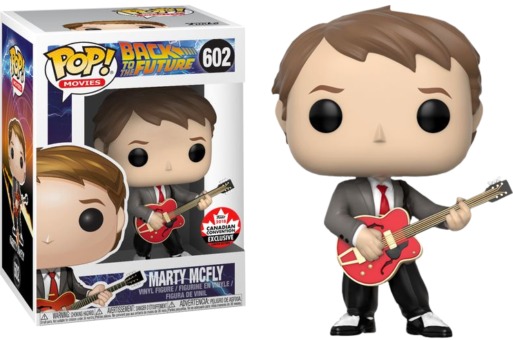 Back - Marty Mcfly Funko Pop Guitar (743x493), Png Download
