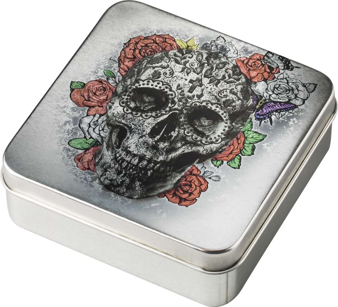 5 $ Dollar La Catrina Skull Totenkopf Ultra High Relief - La Calavera Catrina (1126x1024), Png Download