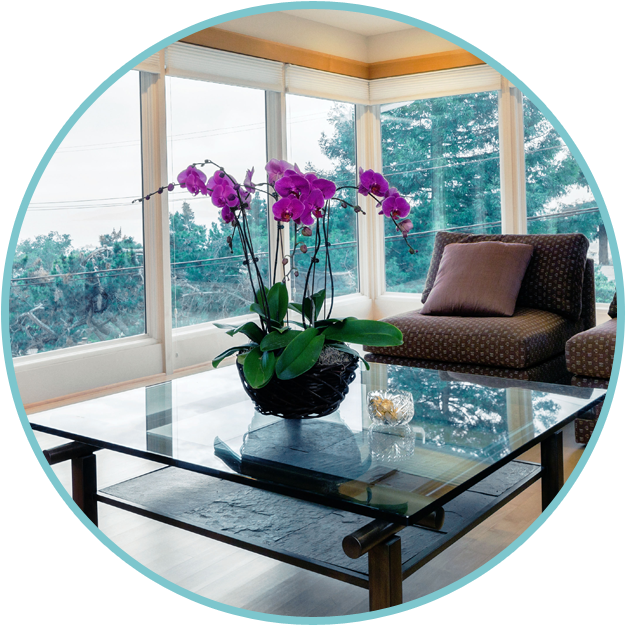 Modern Square Glass Table Top - Beachside Mirror & Glass (626x626), Png Download