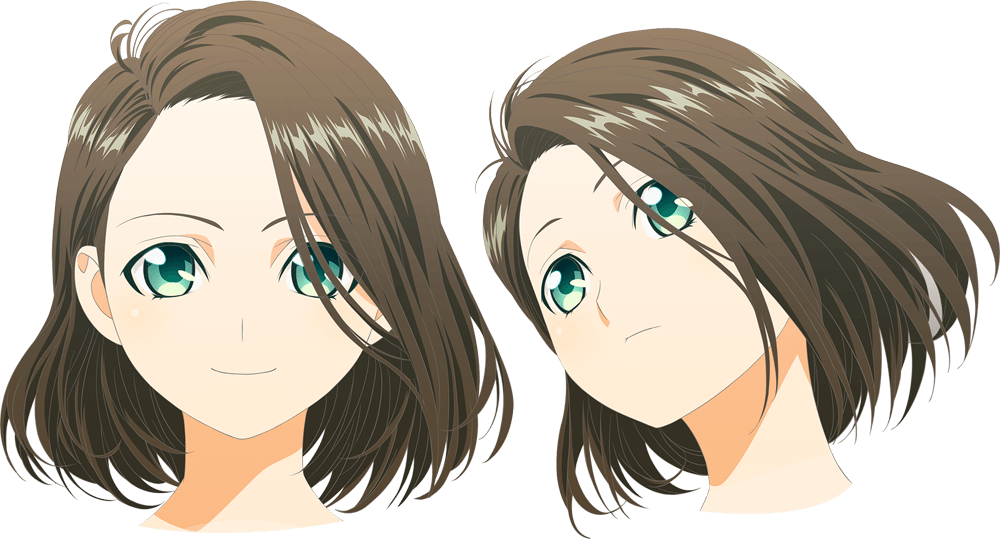 Anime Girl Face Png (1000x539), Png Download