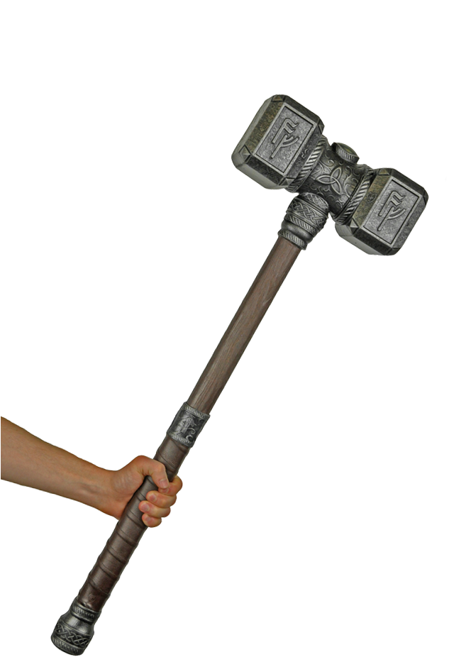 Giant Warhammer Weapon (637x961), Png Download