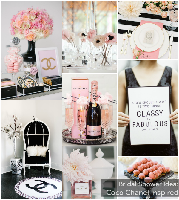 Bridal Shower Theme - Coco Chanel Themed Bridal Shower (600x669), Png Download