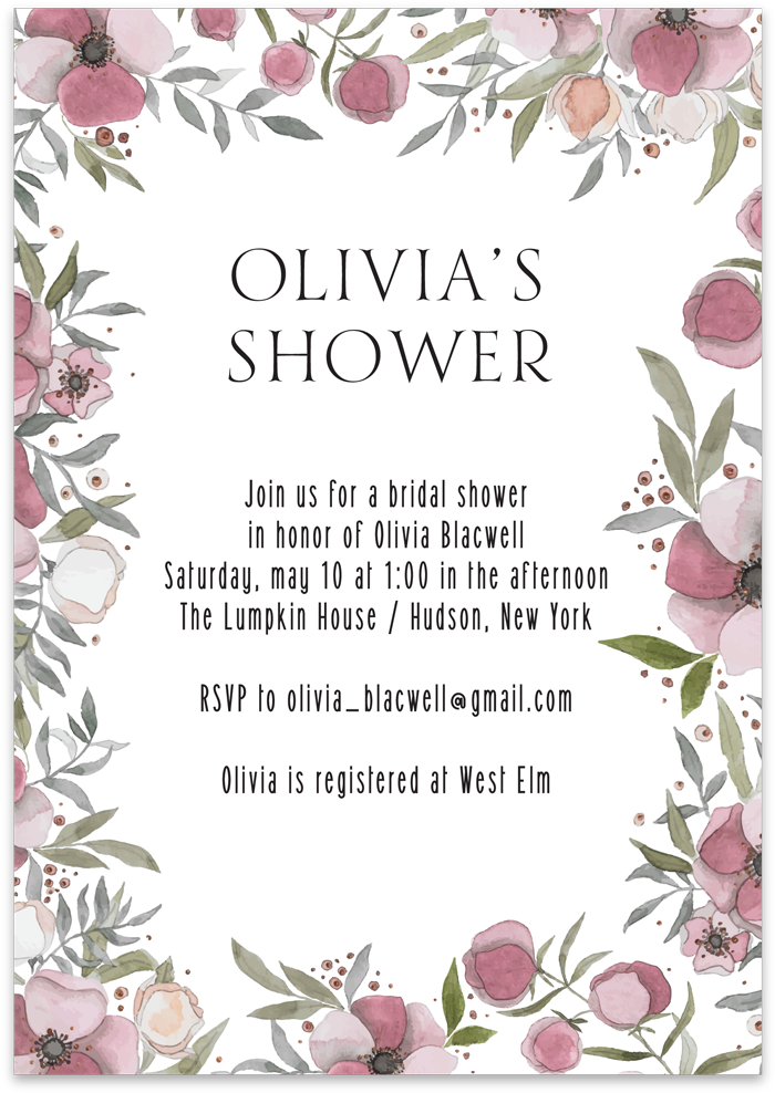 Bridal Shower - Wedding Invitation (1000x1000), Png Download