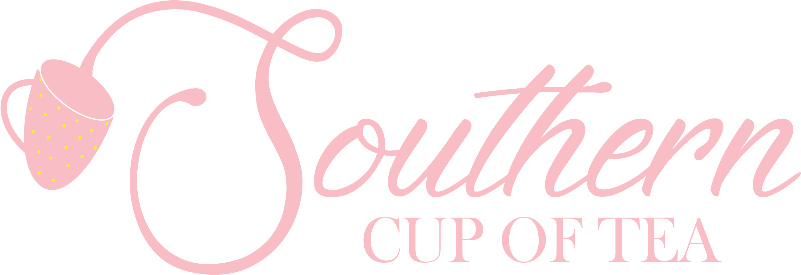 Southern Cup Of Tea - Calligraphy (2600x1395), Png Download
