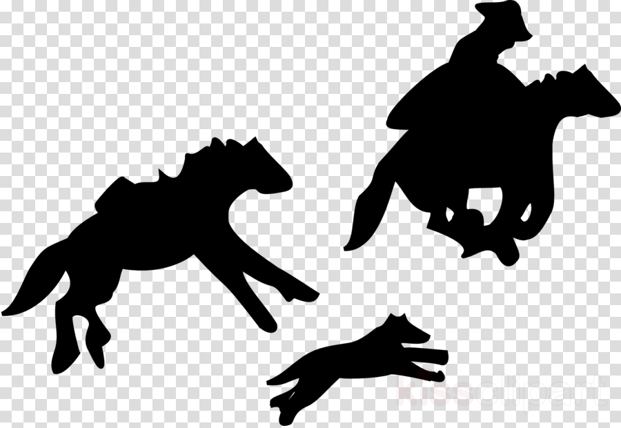 Png Cowboy And Horse Running Clipart Mustang Pony Clip - Clip Art (900x620), Png Download