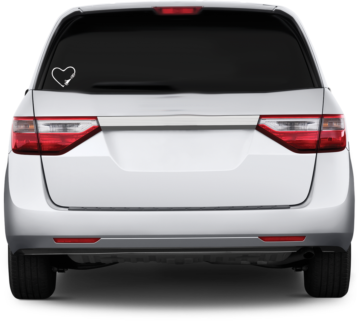 Image Of Tubie Vinyl Car Decal - 2012 Honda Odyssey Rear (1200x1200), Png Download