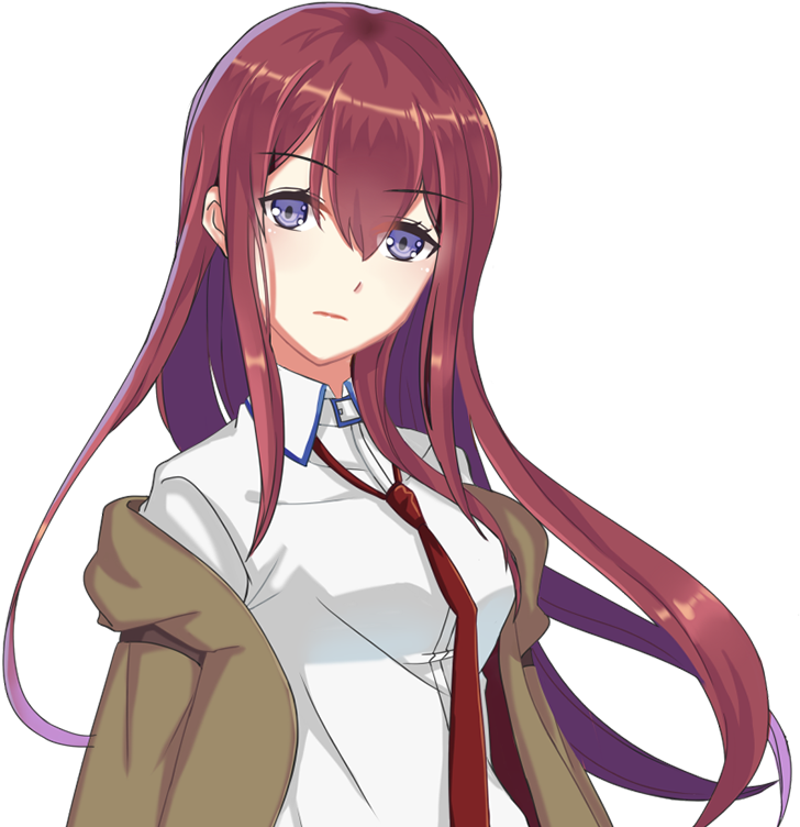 Kurisu Makise Png - Anime Moe Girl Png (754x900), Png Download