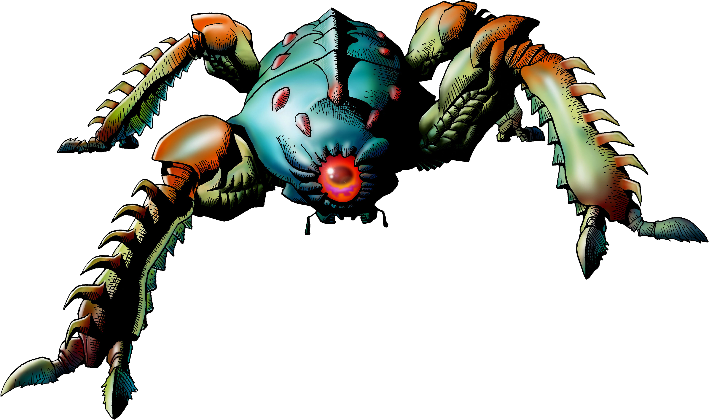 The Legend Of Zelda - Ocarina Of Time Water Spider (1200x711), Png Download