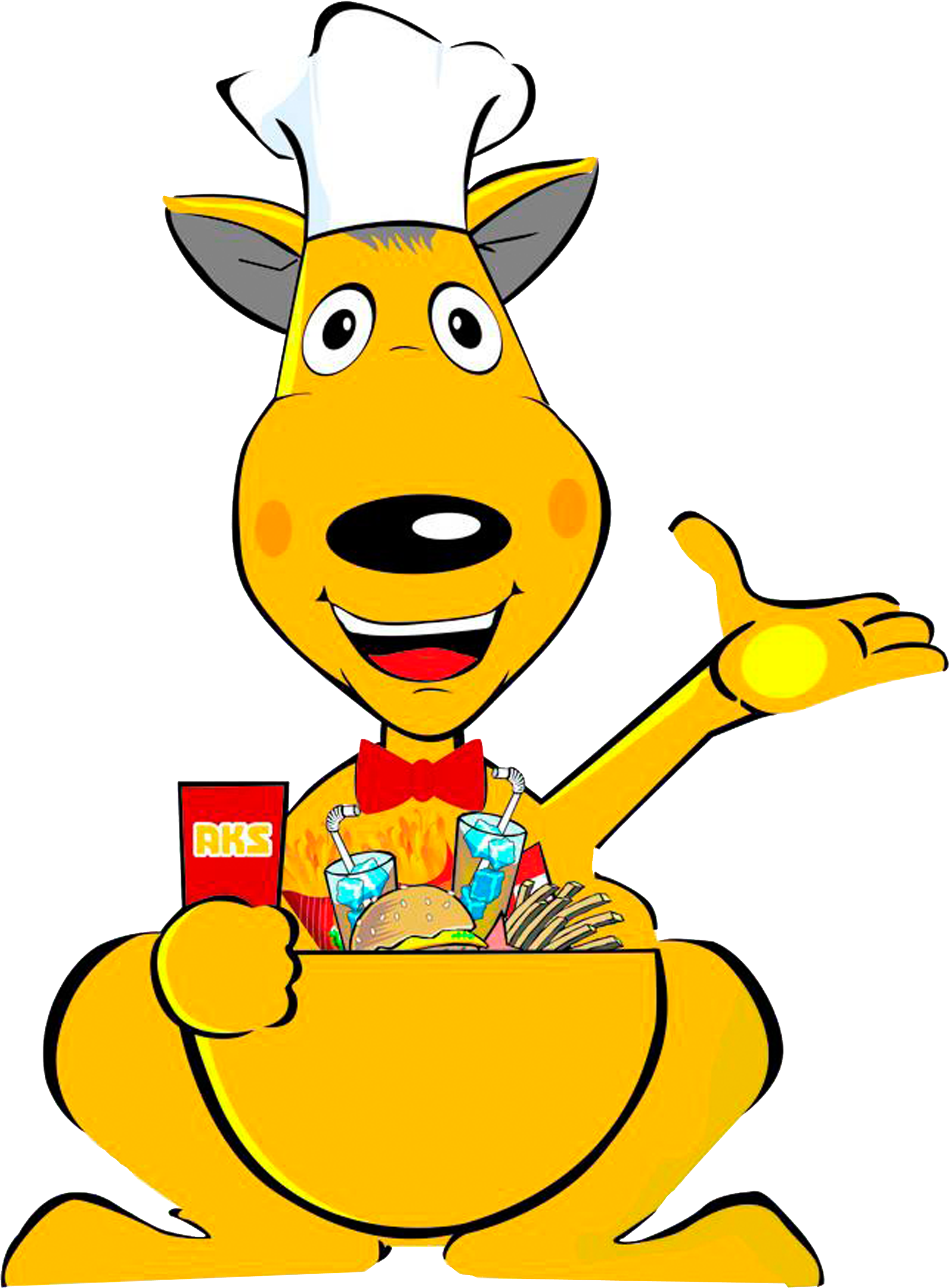 Clip Art Kangaroo Cartoon Images - 卡通 袋鼠 (5000x5000), Png Download