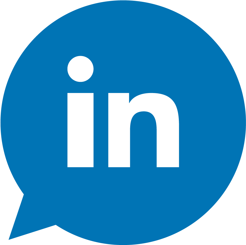 Twitter, Facebook, Linkedin, Instagram - 2 In Blue Circle (1025x1025), Png Download