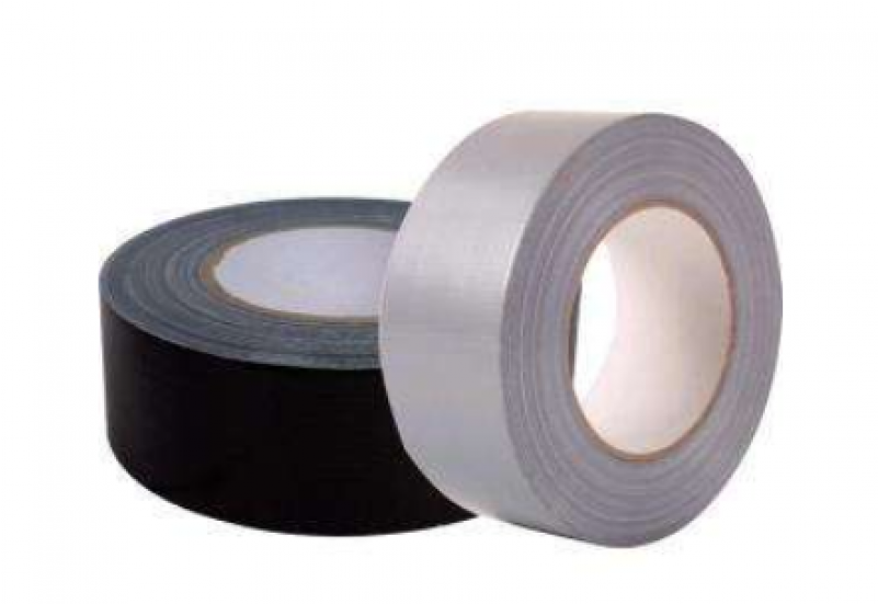 Black Book Binding Hot Melt Cloth Tape - Cloth Duct Tape - Silver (800x800), Png Download