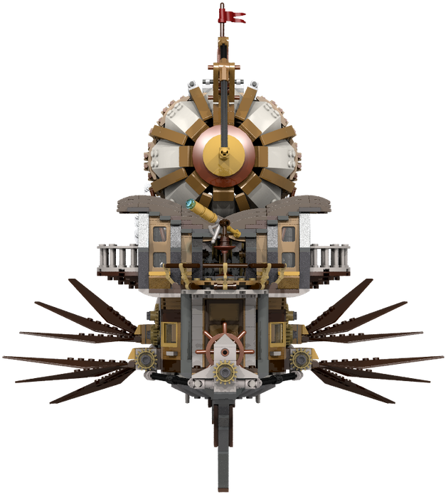 Steampunk Airship "pegasus" - Chandelier (1600x900), Png Download