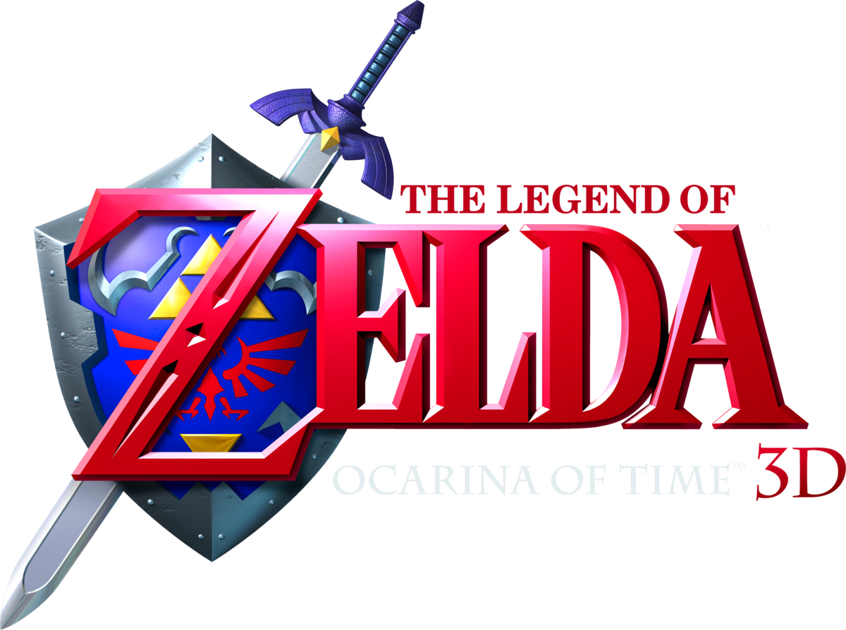 Zelda Ocarina Of Time 3ds Logo (1200x894), Png Download