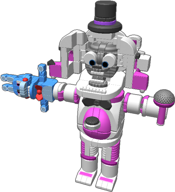 It's Funtime Freddy And Bon-bon Thanks For The Likes - Robot (768x768), Png Download