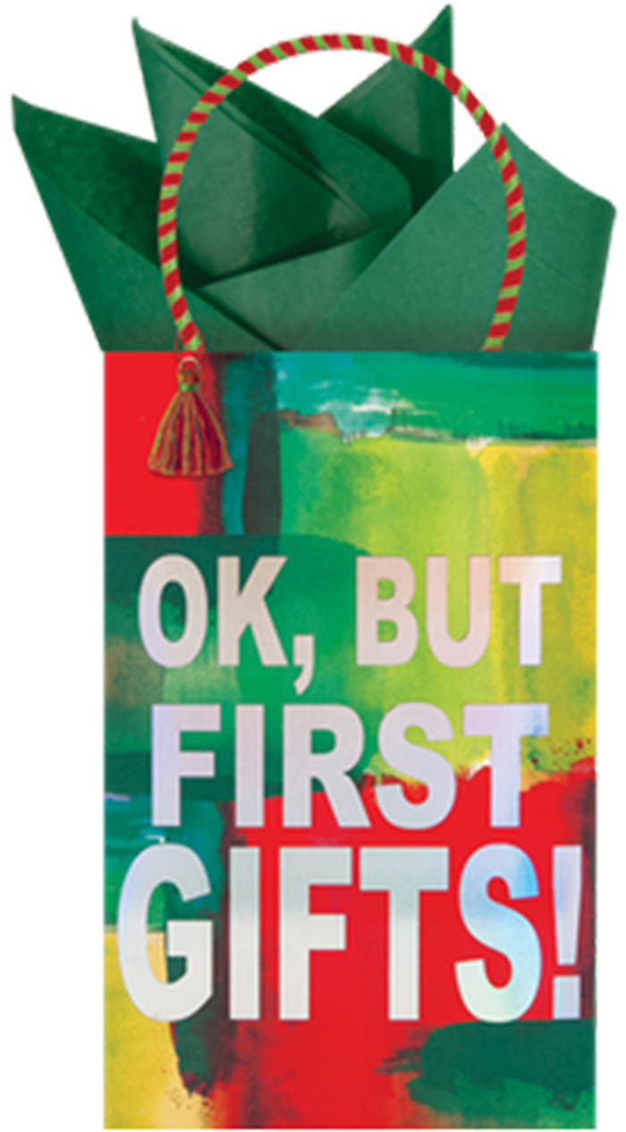 First Gift Minikin Tote Christmas The Gift Wrap Company - Graphic Design (2000x1500), Png Download