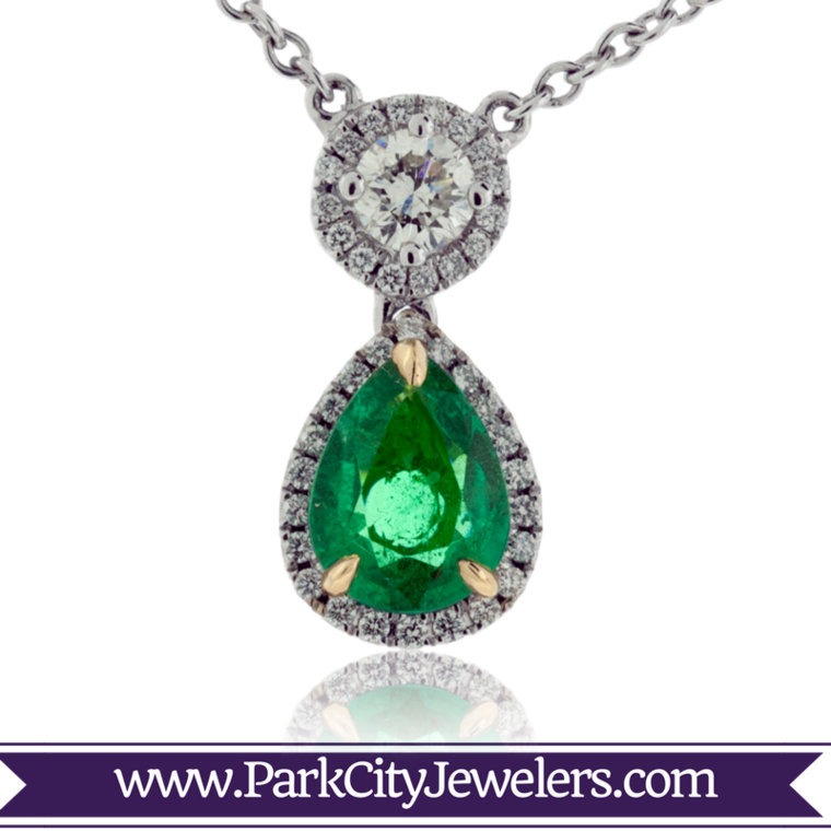 Birthstone Jewelry - Peridot And Diamond Halo Ring (760x760), Png Download