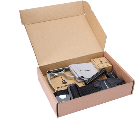 Orangewood Acoustic Guitar Accessory Kit - Guitar (1000x410), Png Download