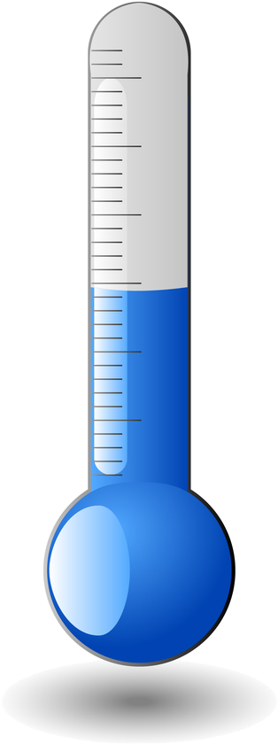 Clipart Thermometer Cool Temperature - Thermometer (701x1000), Png Download
