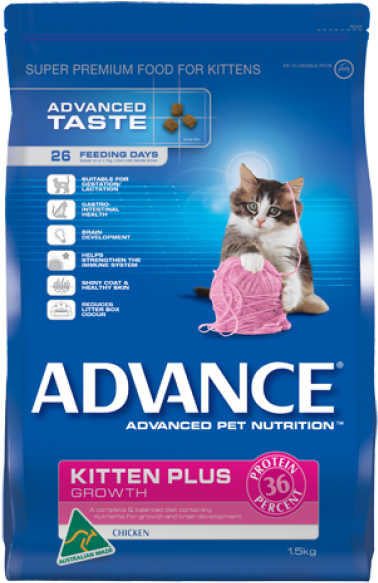 Advance Dry Cat Kitten - Advance Puppy Plus 8kg All Breed (600x600), Png Download