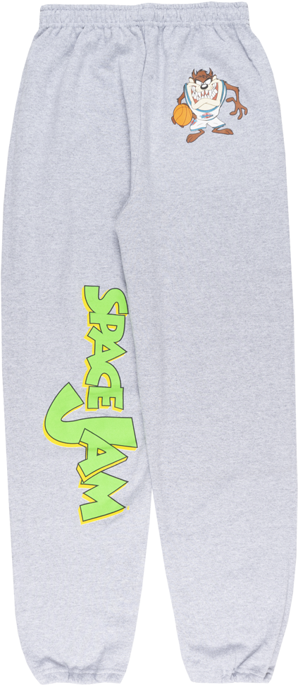 Space Jam Tune Squad Taz Fleece Sweatpant Tazmanian - Space Jam (474x1000), Png Download