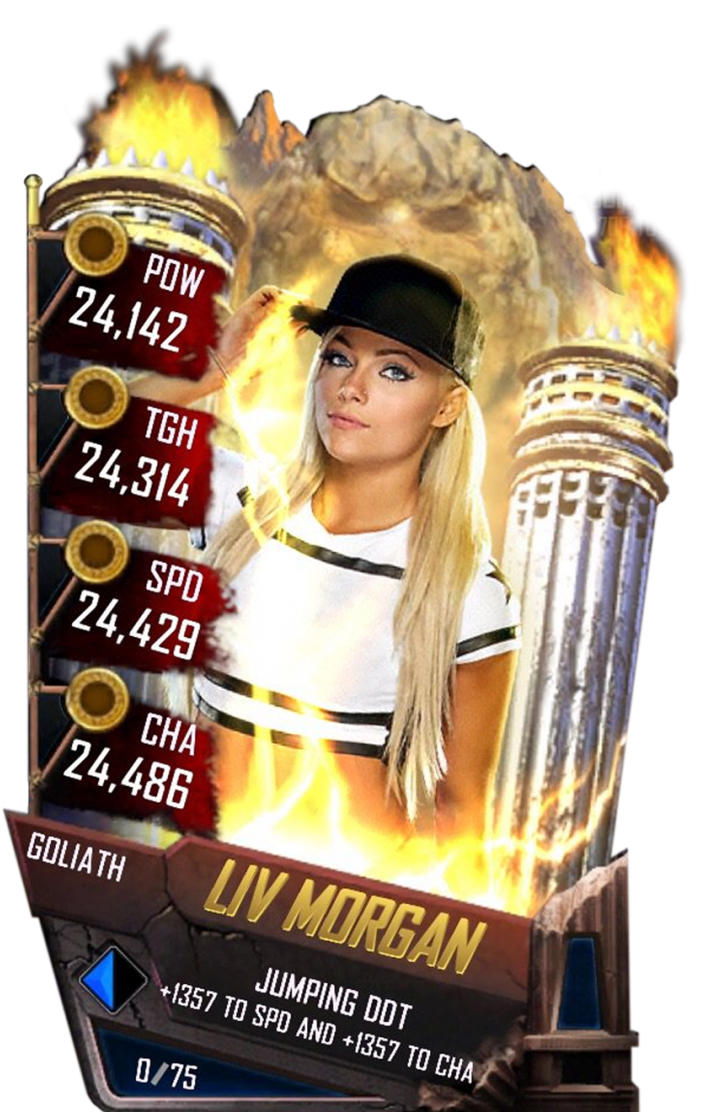 Livmorgan S4 20 Goliath - Wwe Supercard Goliath Cards (733x1158), Png Download