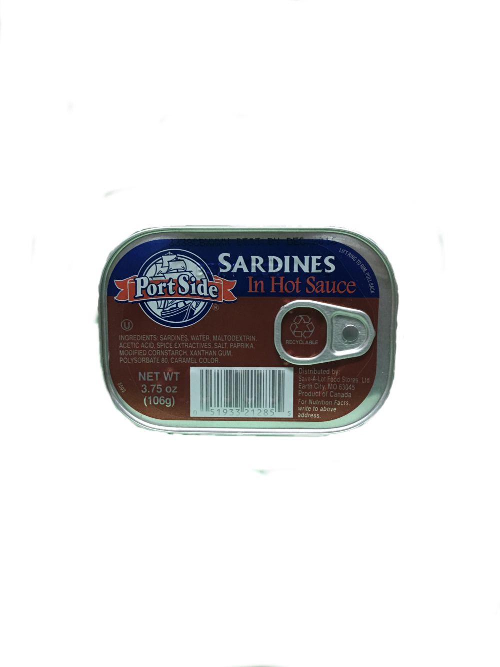 Port Side Sardines In Hot Sauce (1000x1333), Png Download