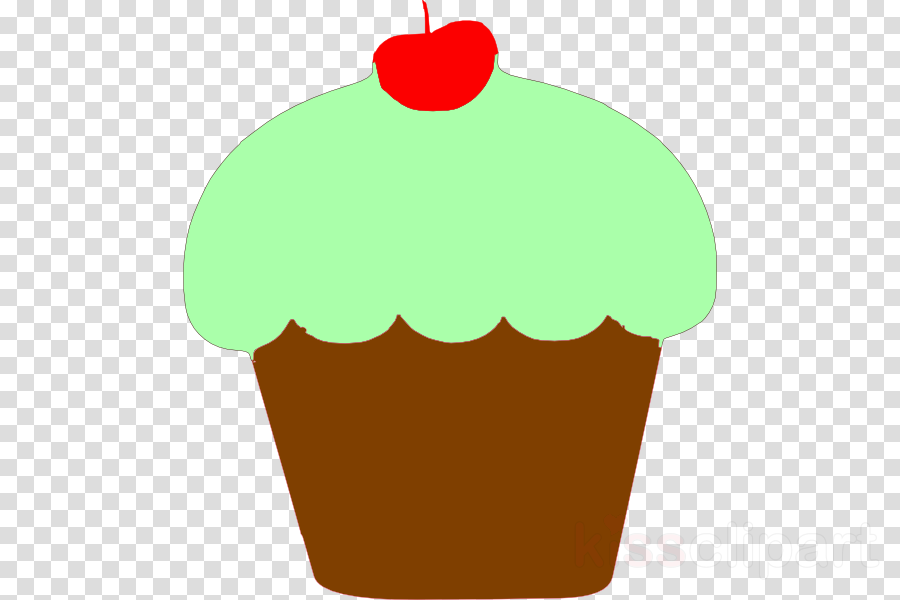 Cupcake Mint Clipart Cupcake Frosting & Icing American (900x600), Png Download