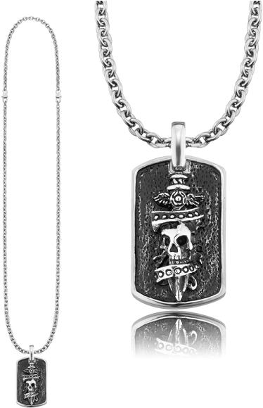 Save Brave Dog Tag Necklace Jack Stainless Steel - Necklace (600x600), Png Download