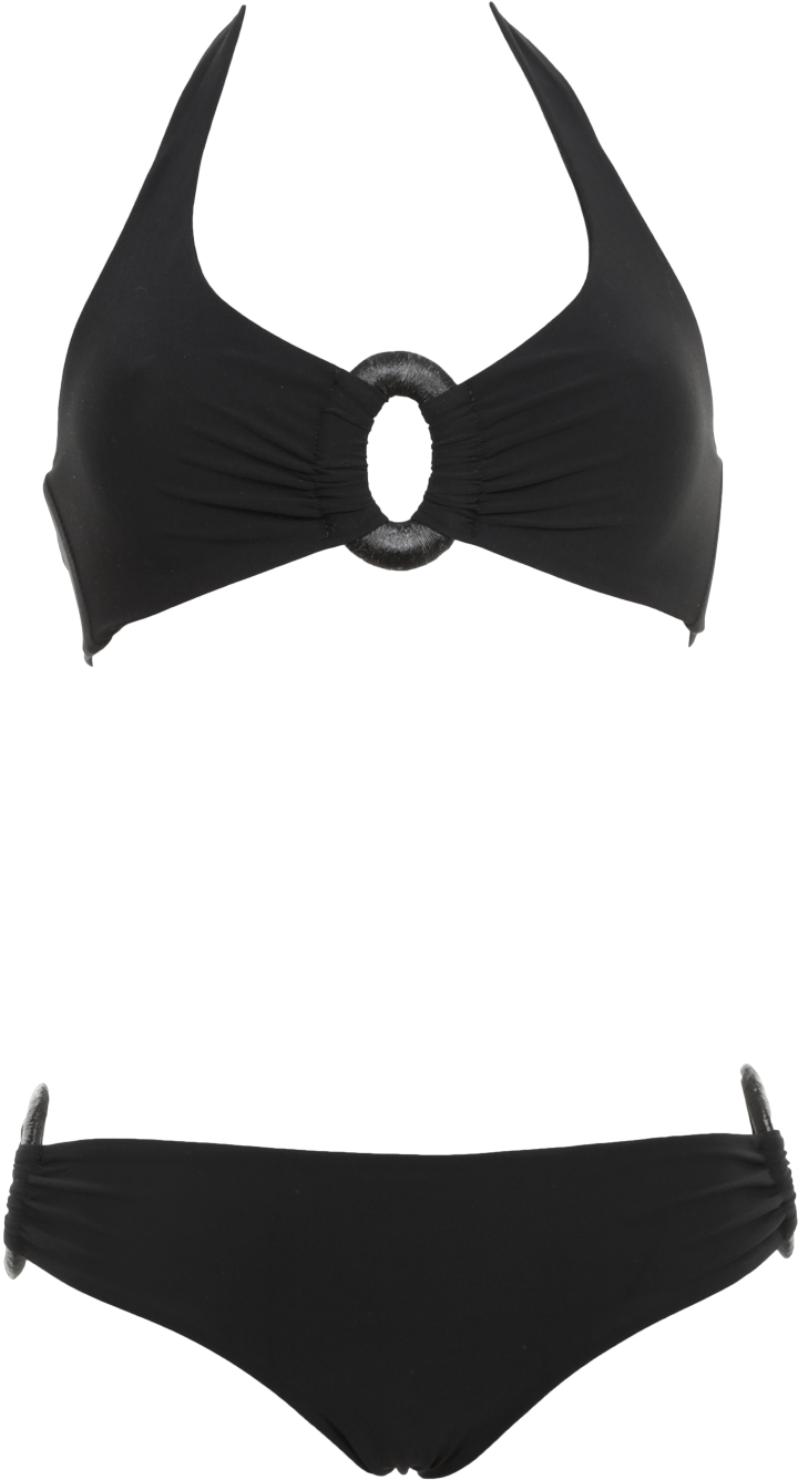 Eau Vive - Eau Vive Triangle Bikini Mit Schwarzer Schmuckschnalle (900x1350), Png Download