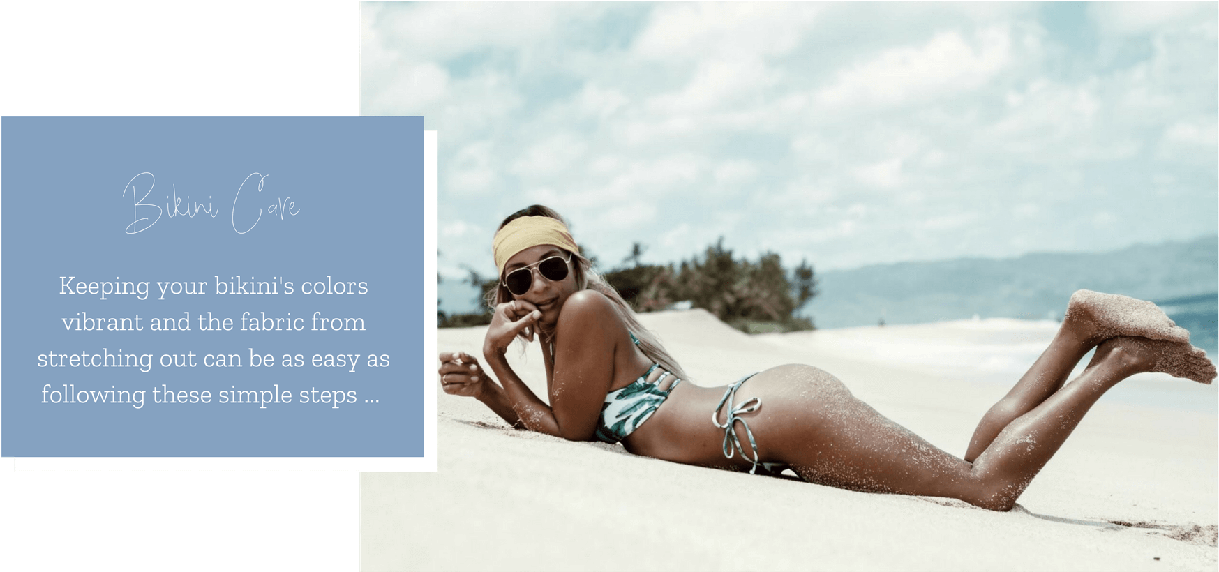 Washing Your Bikini - Sun Tanning (1800x819), Png Download