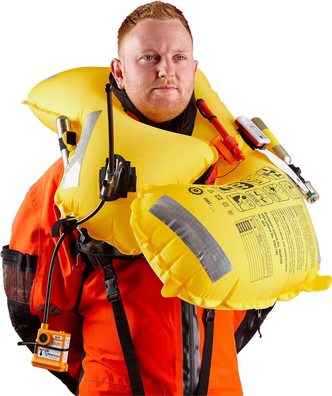 Life Jackets - Man In Life Jacket (2000x1333), Png Download