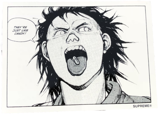 Supreme Akira Pill Sticker - Akira They Re Just Like Candy (1024x768), Png Download