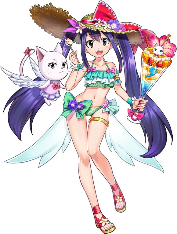Fairy Tail Wendy And Charle (600x800), Png Download