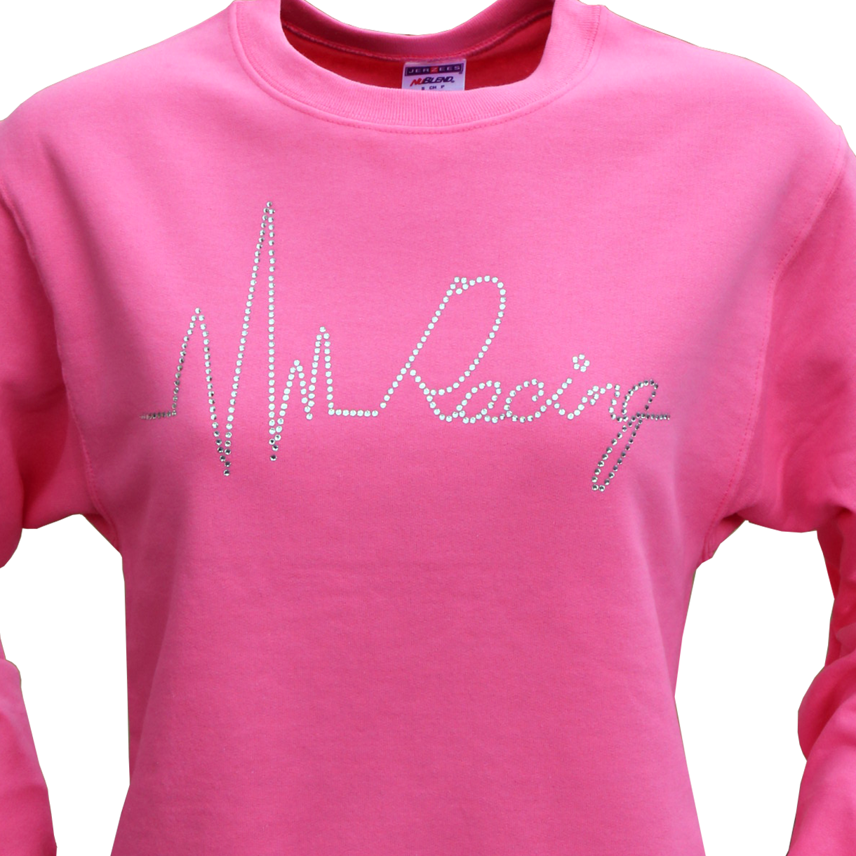 Heart Beat Of Racing / Rhinestones / Crew Neck & T's - Crew Neck (1220x1220), Png Download