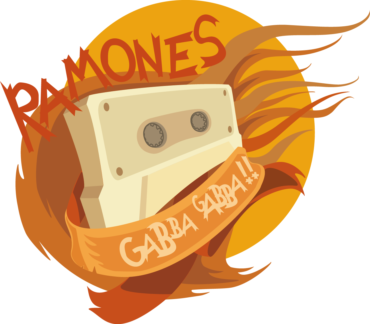 Ramones - Illustration (1290x1131), Png Download