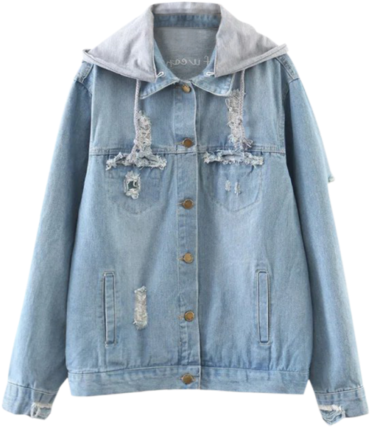 Denim Jacket Png (558x744), Png Download