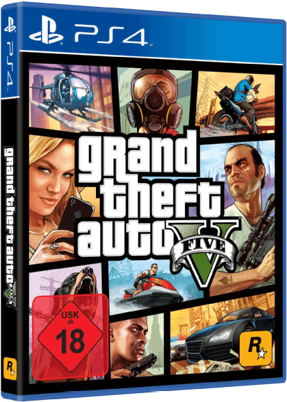 Grand Theft Auto V - 2k Games Grand Theft Auto V Ps4 (786x587), Png Download