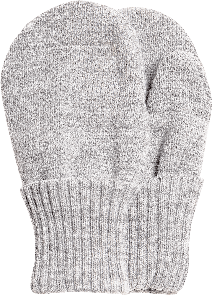 Baby Mitts, Twiddle, Grey - Satila - Grey Knitted Mittens (1000x1000), Png Download