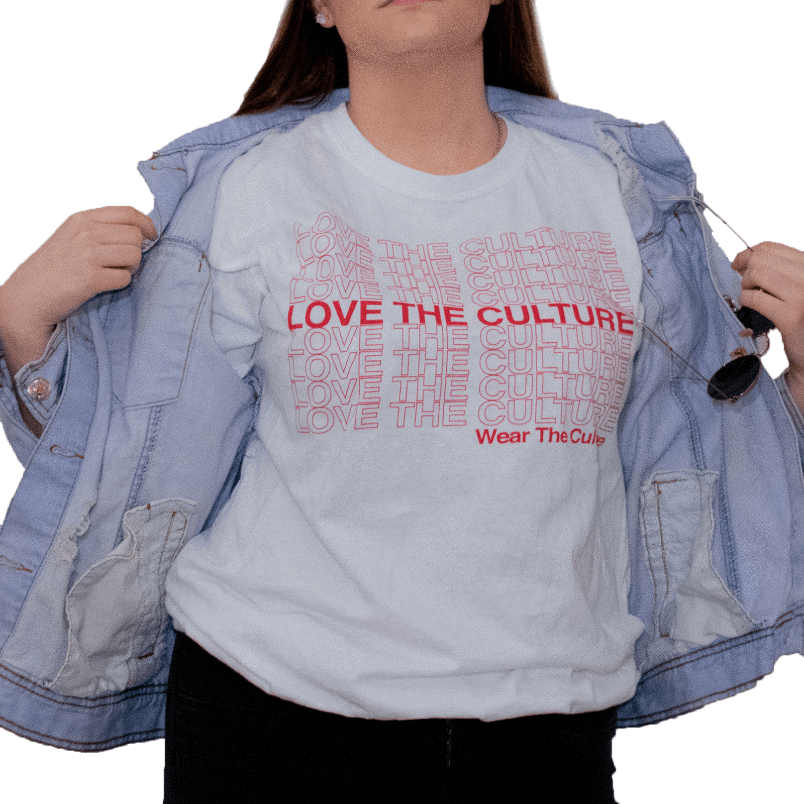 Love The Culture 'shopping Bag' T-shirt - Shopping Bag (1600x1600), Png Download