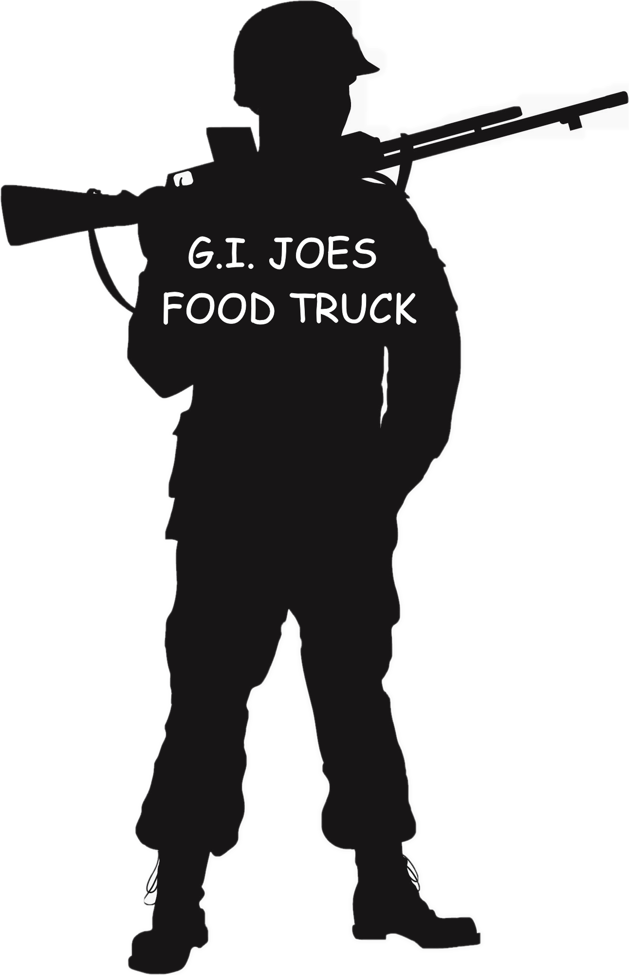 Joes Food Truck, Llc - Silhouette Soldiers Ww2 (1292x2002), Png Download