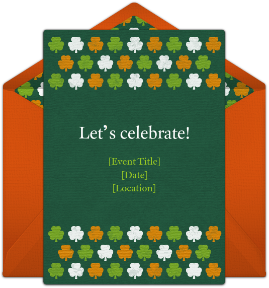 Free Clover Pattern Invitations - Paper (650x650), Png Download
