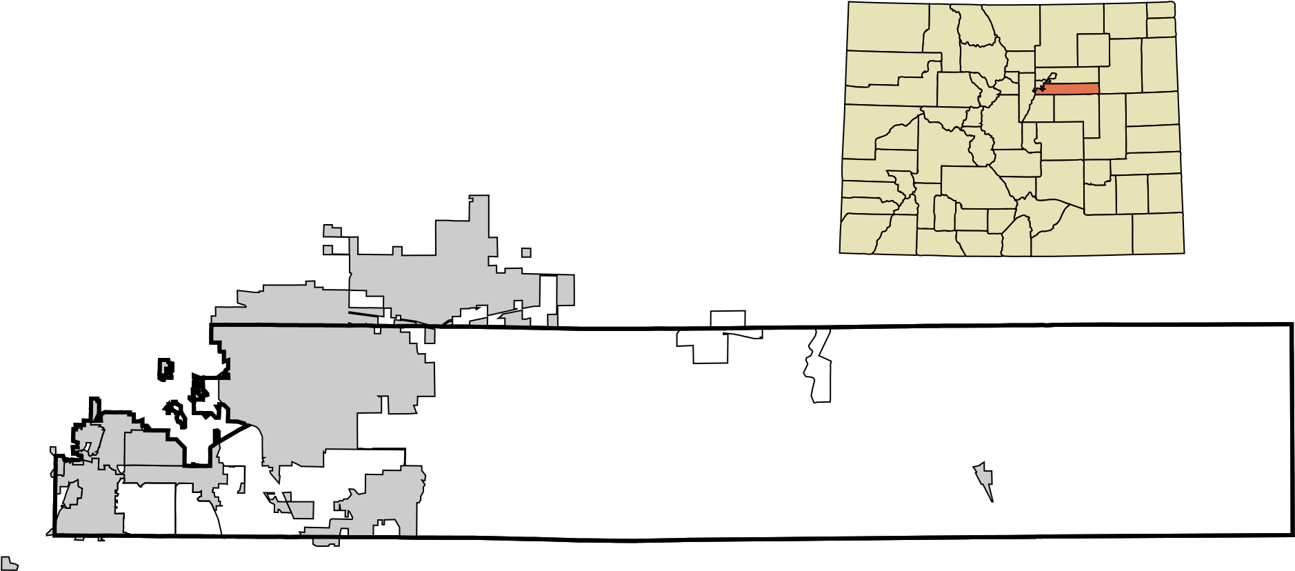 Open - County Colorado (2000x900), Png Download